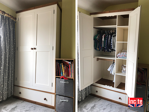 Painted Baby Wardrobe Made In Derbyshire