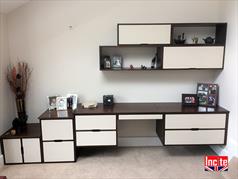 Handmade Home Office Suspended Wall Cabinets