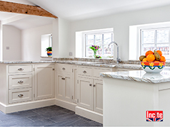 Custom Made Hand Painted Oak Kitchen, Pointing and Mizzle Painted Kitchen