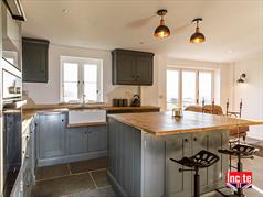 Hand Painted  Manor House Gray Kitchen