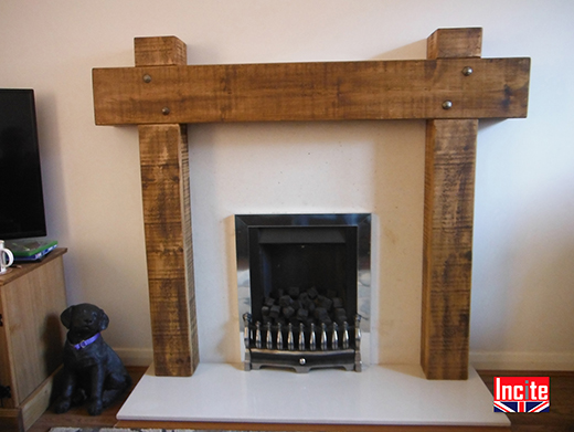 Rustic Pine Solid Fire Surround