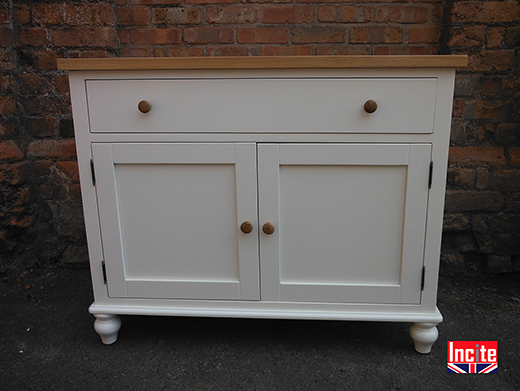 British Made Painted and Oak Sideboard