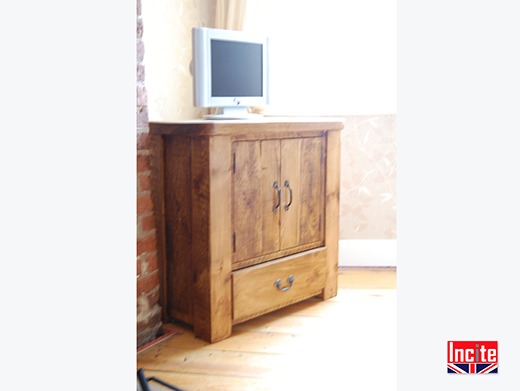 Rustic Pine Television Cupboard 