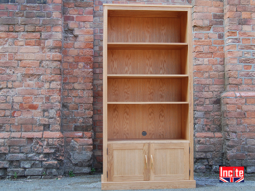 Made to Measure Solid Oiled Oak Bookcases