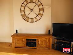 Handmade Rustic chunky Plank Pine Large TV Media Unit By Incite Interiors Derbyshire