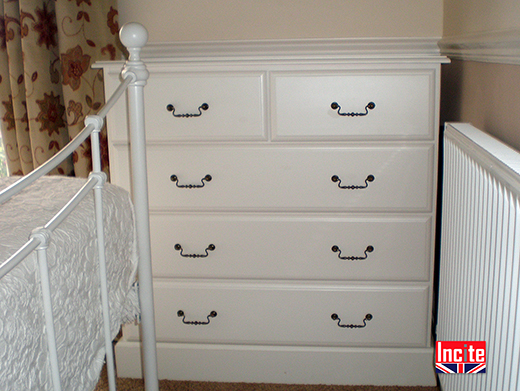 Custom made Painted Chest of Drawers