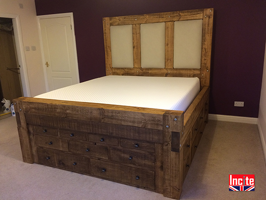 Bespoke Solid Plank Sleeper Drawer Bed