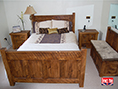 Rustic Plank Pine Panel Bed by Incite