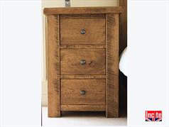 British Rustic Chunky Solid Oak Bedsides 