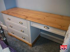 Painted and Oak Dressing Table