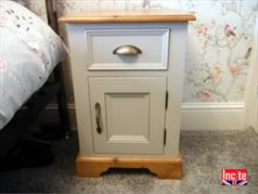 Handmade Pine and Painted Pot Cupboard Bedside