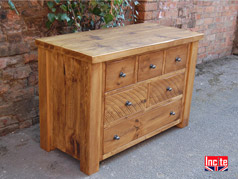 Rustic Plank Pine Solid Bedroom Furniture