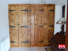 Plank Pine Fitted Wardrobe Custom Made 