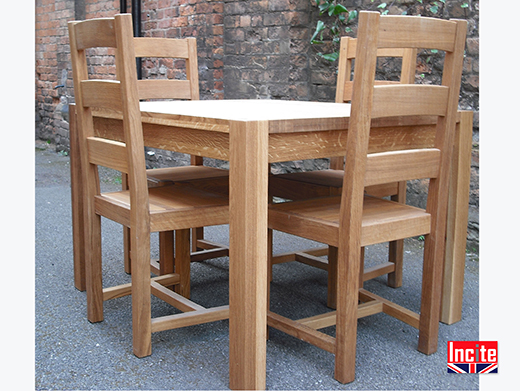 Square Oiled Solid Oak Table