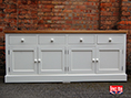 Painted With Oak Top Sideboard