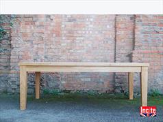 Solid Oak Tapered Leg Table 