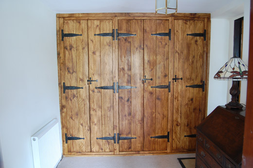 Rustic Solid Pine Fitted Wardrobe
