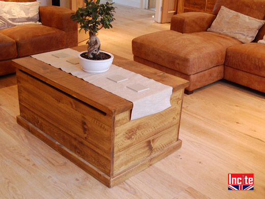 Solid Wooden Pine Tequila Chest Coffee Table