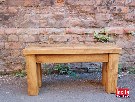 Made to Measure Solid Plank Pine Bench