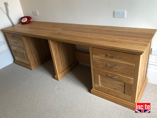 Derbyshire Made Oak Home Office Furniture `