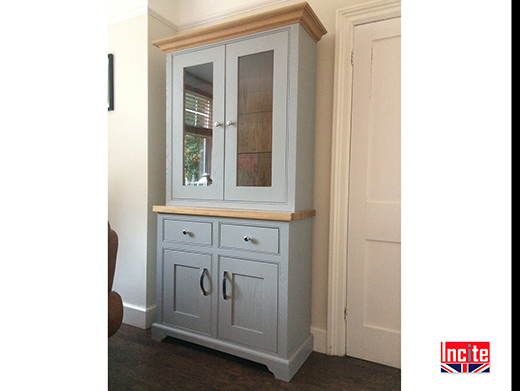 Bespoke Painted Oak Glazed Dresser