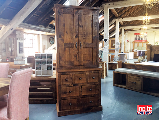 Solid Wooden Pine Larder Cupboard