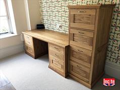 Custom Made Oak Desk