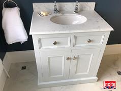 Painted Bathroom Sink Cabinet