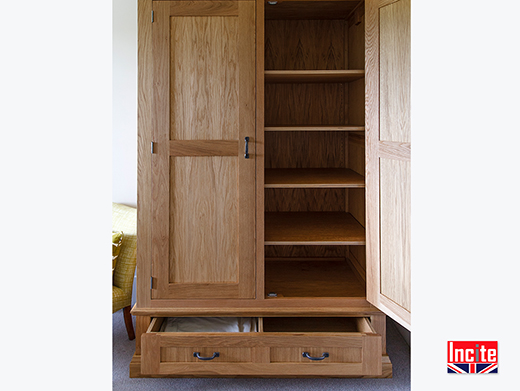 Oiled Oak Combination Wardrobe