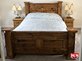 Solid Chunky Plank Pine Bed