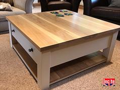 Handmade Painted Square Coffee Table