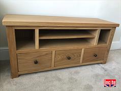 Handcrafted Bespoke Oak Television Cabinet