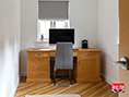 Custom Made Oak Double Pedestal Desk