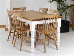 British Handmade Distressed Painted Dining Table By Incite Interiors Derbyshire Solid Wooden Dining Room Furniture, Tables, Sideboards