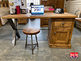 Industrial Style Solid Wooden Desk