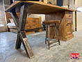 Industrial Style Solid Wooden Desk