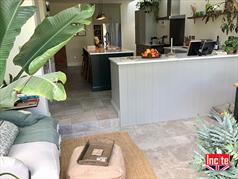 Custom made Oak Painted Kitchen and Island derbyshire