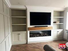 Custom Designed Painted Media Fire Wall