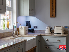 Custom Handmade Oak and Painted Mix Kitchen handmade to order in Draycott Derbyshire