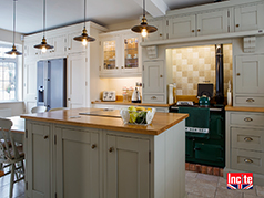 Custom Handmade painted kitchen by Incite Interiors Derbyshire