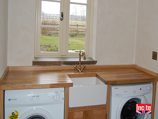 Custom Made Oak Kitchen Utility Room