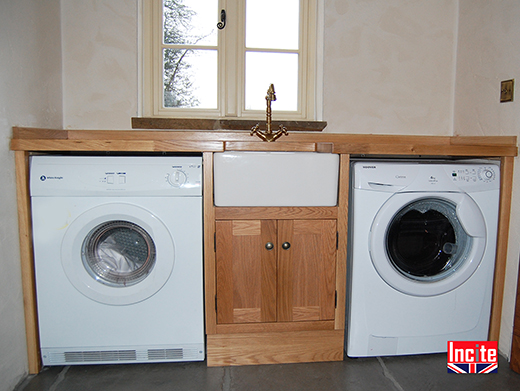 Bespoke Handmade Oak Kitchen Utility Room