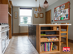 On Trend Painted and Oak Bespoke Kitchen