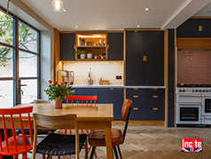 On Trend Painted and Oak Bespoke Kitchen