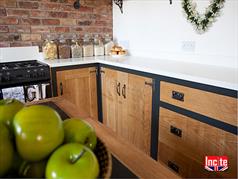 Rustic Oak and Painted Bespoke Kitchen