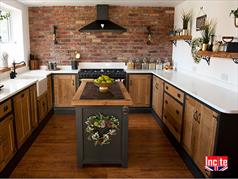 Rustic Oak and Painted Bespoke Kitchen