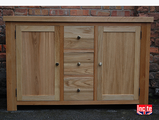 Handmade Lacquered Oak Sideboard