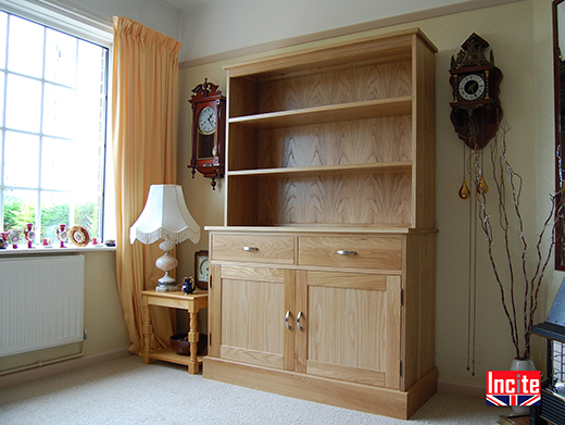 Made to Measure Oak Bookcase Dresser