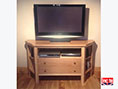 Oak Corner TV Media Cabinet