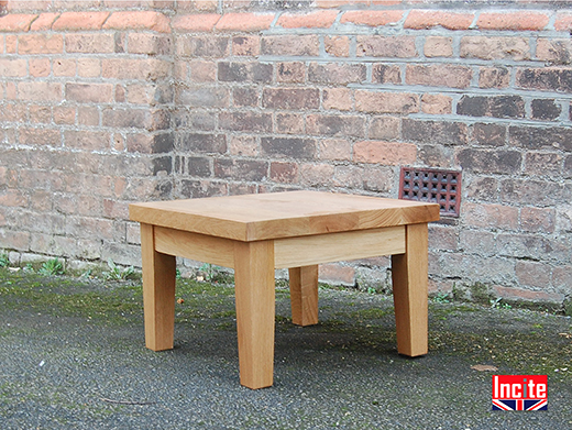 Solid Oak Lamp Table